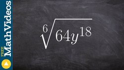 Taking the even root with absolute values, sixth root Instructional Video