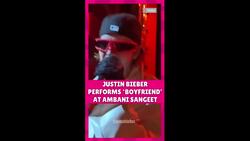 Justin Bieber Sings 'Boyfriend' At Anant Ambani-Radhika Merchant's Sangeet In Mumbai News Clip