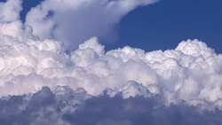 Soft Smooth Heavenly Clouds on Clear Sky in Sunny Day Stock Footage