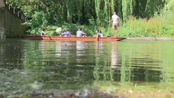 People punting in Cambridge News Clip