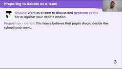 Preparing to debate Instructional Video