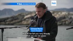 Macron reaffirms support for Greenland during visit ahead of G7 Summit News Clip