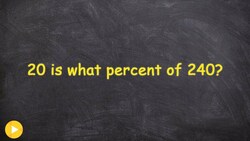 How to determine the percent between two whole numbers Instructional Video