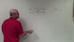 How do you solve a linear equation in standard form for y Instructional Video