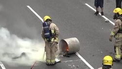 CLEAN : Protesters clash with police in Hong Kong's business district News Clip