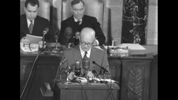 Pres. Dwight Eisenhower vows to end segregation in the federal government and military during his 1953 State of the Union address News Clip