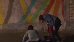 CLEAN : Activists post on Paris streets to fight gender violence News Clip