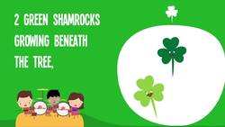 Five Little Shamrocks | Kids Song | Saint Patrick's Day Song for Children | Song Lyrics Instructional Video