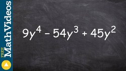 Factoring a trinomial twice first with the GCF Instructional Video