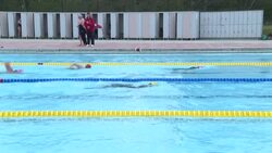 CLEAN : Outdoor swimming pools reopen as Britain eases Covid restrictions News Clip