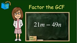 How to Factor an Expression using the GCF| Math Defined with Mrs C | 7.EE.A.1 Instructional Video