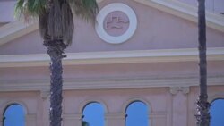 CLEAN : Images outside Spanish hospital where Angola's ex-president Dos Santos died News Clip