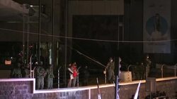 CLEAN : Supporters of Ecuador presidential candidate Arauz rally at electoral council News Clip