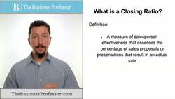 Closing Ratio Instructional Video