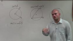 What are the formulas for angles inside or on a circle for their arcs Instructional Video