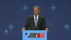 Obama addresses violence in U.S. from NATO summit News Clip