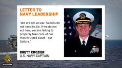 US Navy relieves commander of coronavirus-hit ship over memo leak News Clip