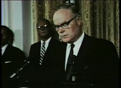 LBJ in Texas/ Non Proliferation Treaty/ Westmoreland medal/ LBJ and Nixon Instructional Video