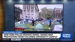 Police detain pro-Palestinian demonstrators at Columbia University News Clip