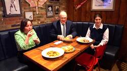 Sir Ed Davey eats at the Canadian-themed Maple Leaf Pub in Covent Garden News Clip