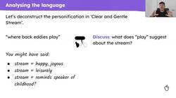 Analysing how Bridges presents nature and belonging in 'Clear and Gentle Stream' Instructional Video