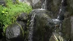 Waterfall in slow motion 180fps Stock Footage