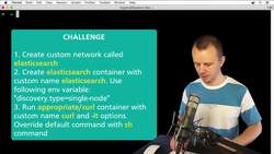 The Complete Practical Docker Guide - Challenge: Run Elasticsearch and Curl Containers in the Custom Network Instructional Video