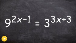 How to solve an exponential equation with two different bases Instructional Video