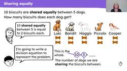 Explain that objects can be shared equally Instructional Video