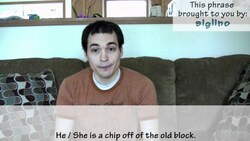 How to say "a chip off the old block" in Spanish (Día 74) Instructional Video