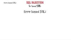 Web Security: Common Vulnerabilities And Their Mitigation - Types of SQL injection Instructional Video