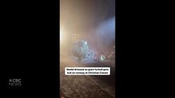 #TheMoment a giant furball nearly took out singer Sam Smith on a Paris runway News Clip