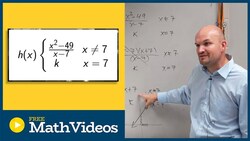 Find the value k that make the function continous piecewise function Instructional Video