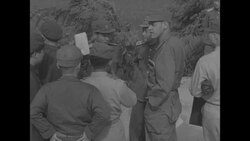 During Korean War, UN negotiators hold peace talks in Kaesong, North Korea, with North Korean and Chinese Communist negotiators News Clip