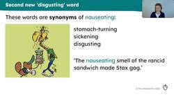 Rich vocabulary associated with the word disgusting Instructional Video