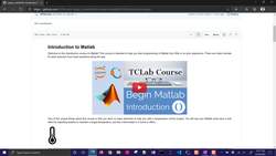 Matlab 👩‍💻 Course with Arduino TCLab Instructional Video