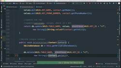 Comprehensive Android Developer Bootcamp - CRUD - Delete a Contact Instructional Video