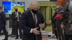 Boris Johnson on tour of BAE Systems in Preston News Clip