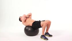 How to Do Ab Crunches on Exercise Ball Instructional Video