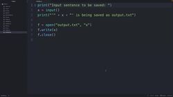 Intro To Python Programming - Writing to a File Instructional Video