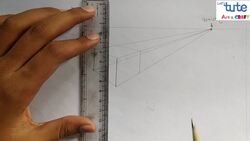 Learning Two-Point Perspective: Drawing a Cube Instructional Video