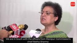 We are in touch with officers in Manipur: Rekha Sharma News Clip