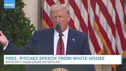 President Trump Suggests Giving Nomination Speech At The White House News Clip