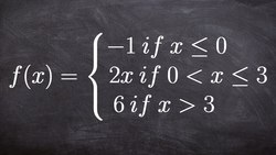 How to Graph a Piecewise Function Instructional Video