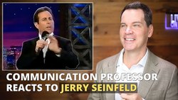 Communication Professor Reacts to Jerry Seinfeld "Tone of Voice" Story Instructional Video