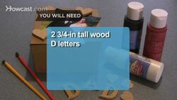 How to Make a "Dad" Picture Frame for Father's Day Instructional Video