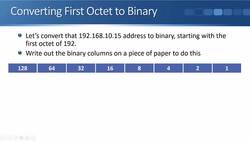 Cisco CCNA 200-301: The Complete Guide to Getting Certified - Calculating an IPv4 Address in Binary Instructional Video