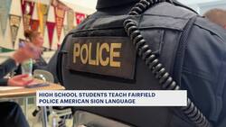 Fairfield Ludlowe HS students teach police American Sign Language News Clip