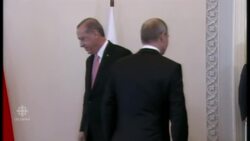 Putin and Erdogan meet in St. Petersburg News Clip