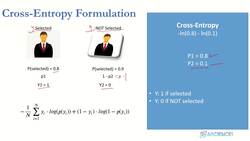 Deep Learning - Deep Neural Network for Beginners Using Python - Cross Entropy Formulation Instructional Video